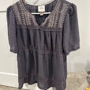 Knox Rose Purple Tunic Top